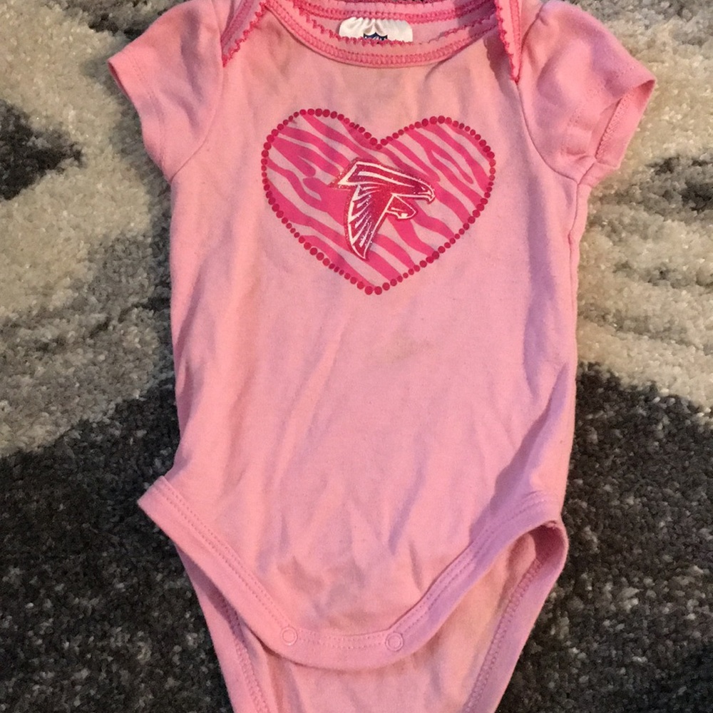 0-3M Pink Falcons One Piece